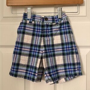 Janie and Jack baby boy plaid shorts